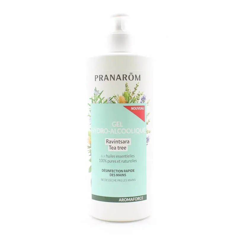 Pranarom Aromaforce Gel Hydro-alcoolique 500ml - Univers Pharmacie