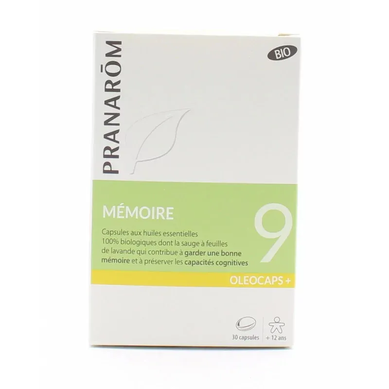 Pranarom Oleocaps+ Mémoire 9 30 capsules - Univers Pharmacie
