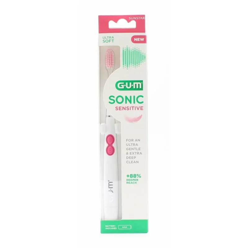 GUM Sonic Sensitive Brosse à Dents Electrique Ultra Soft - Univers Pharmacie