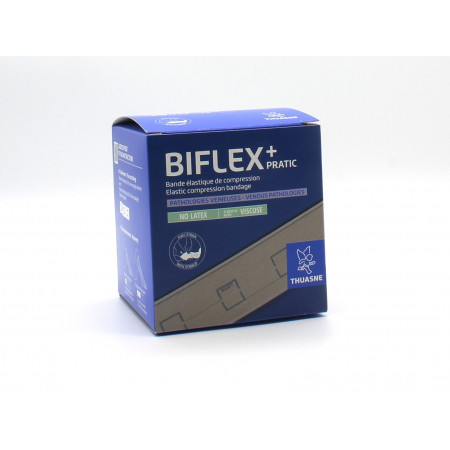 Thuasne Biflex+ Pratic Bande Elastique de Compression 16 Légère 8cmX3m - Univers Pharmacie