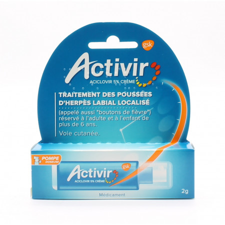 Activir Aciclovir 5% Crème Pompe Doseuse - Univers Pharmacie