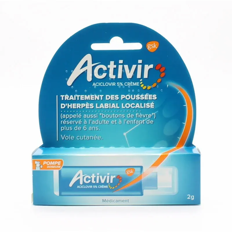 Activir Aciclovir 5% Crème Pompe Doseuse - Univers Pharmacie
