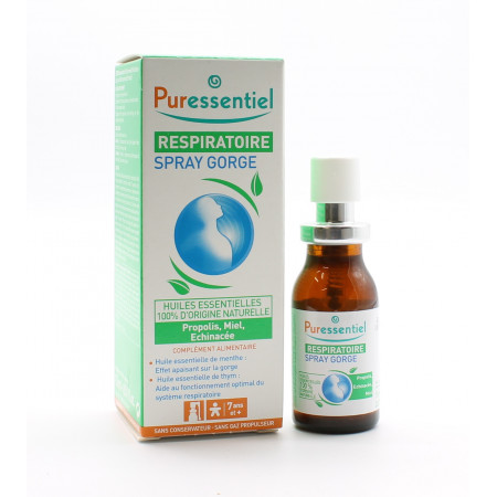Puressentiel Respiratoire Spray Gorge 15ml - Univers Pharmacie