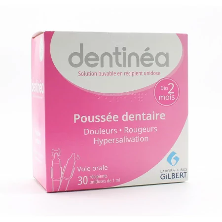 Dentinéa Poussée Dentaire 30 récipients unidoses - Univers Pharmacie