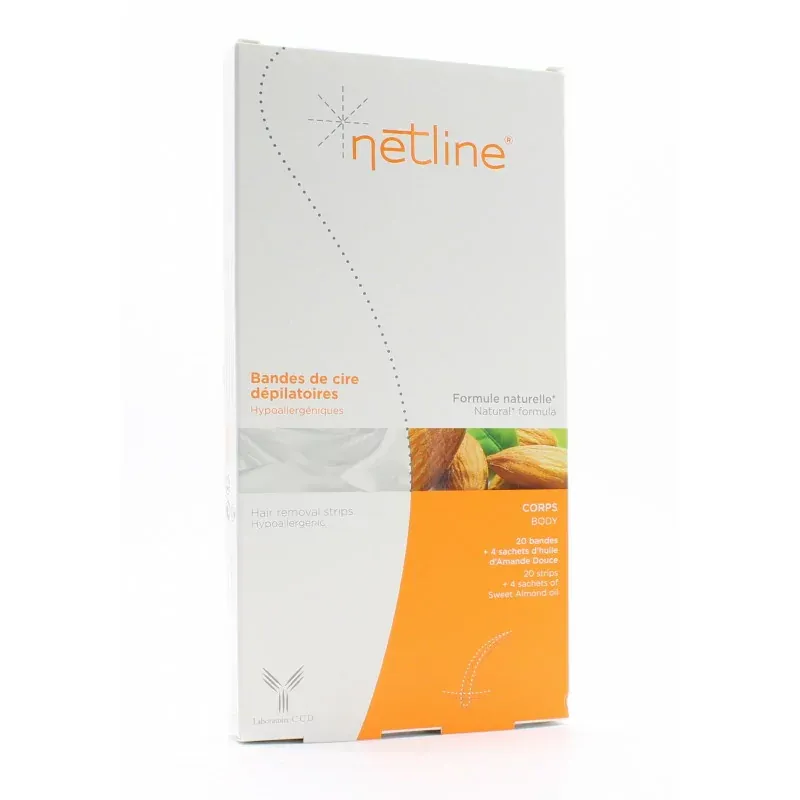 Netline Bandes de Cire Dépilatoires x20 - Univers Pharmacie
