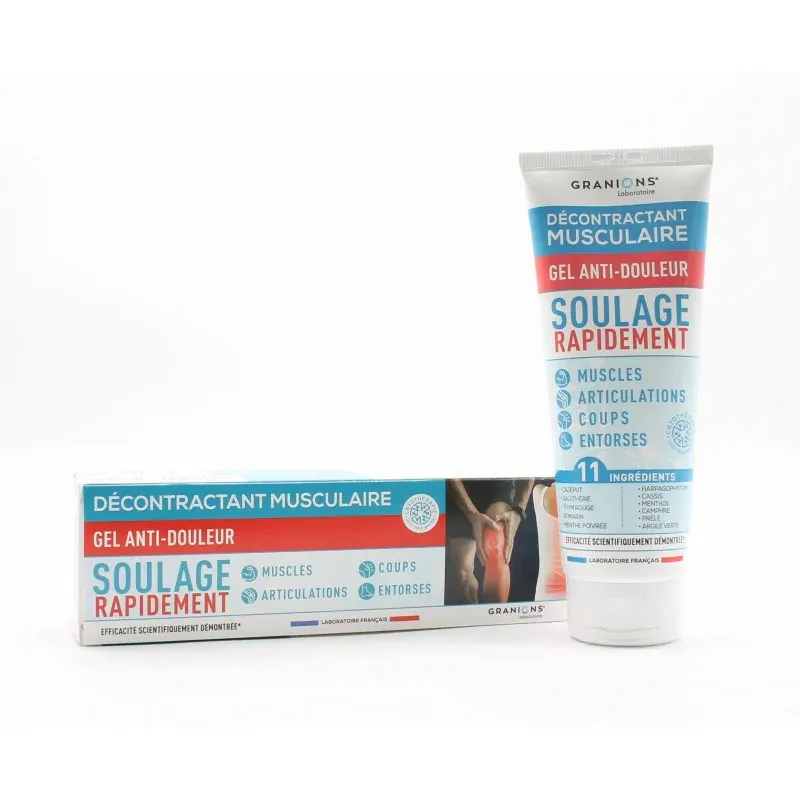Granions Décontractant Musculaire Gel Anti-douleur 100ml - Univers Pharmacie