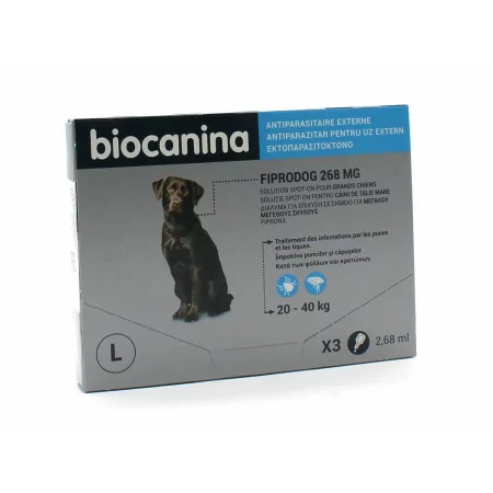 Biocanina Fiprodog 268mg 2,68mlX3 - Univers Pharmacie