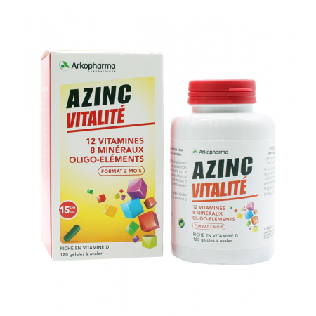 Arkopharma Azinc Vitalité 120 gélules - Univers Pharmacie
