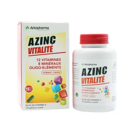 Arkopharma Azinc Vitalité 120 gélules - Univers Pharmacie