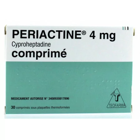 Periactine 4mg 30 comprimés - Univers Pharmacie