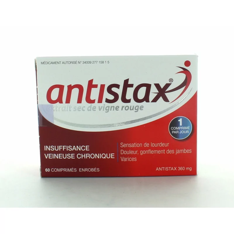 Antistax 360mg 60 comprimés - Univers Pharmacie