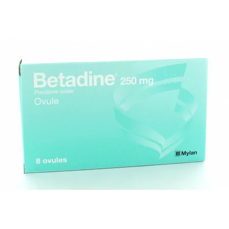 Betadine 250mg 8 ovules - Univers Pharmacie