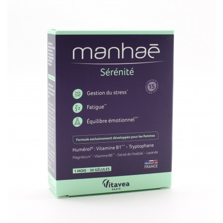 Manhaé Sérénité 30 gélules - Univers Pharmacie