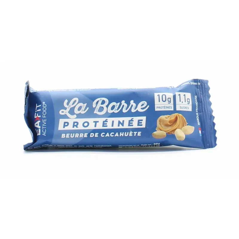 EaFit La Barre Protéinée Saveur Beurre de Cacahuète 10g - Univers Pharmacie