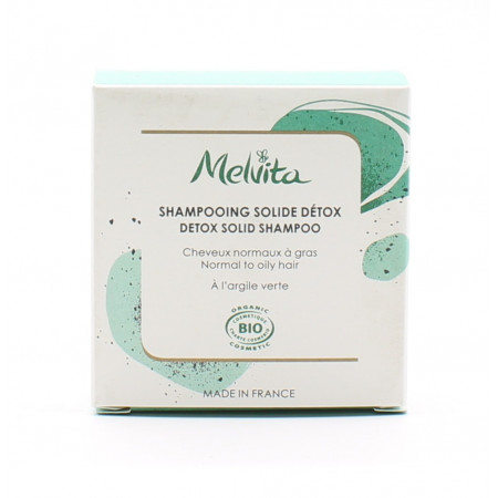Melvita Shampooing Solide Détox Bio 55g - Univers Pharmacie