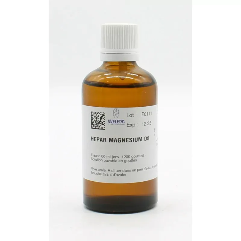 Weleda Hepar Magnesium D8 Solution Buvable 60ml - Univers Pharmacie