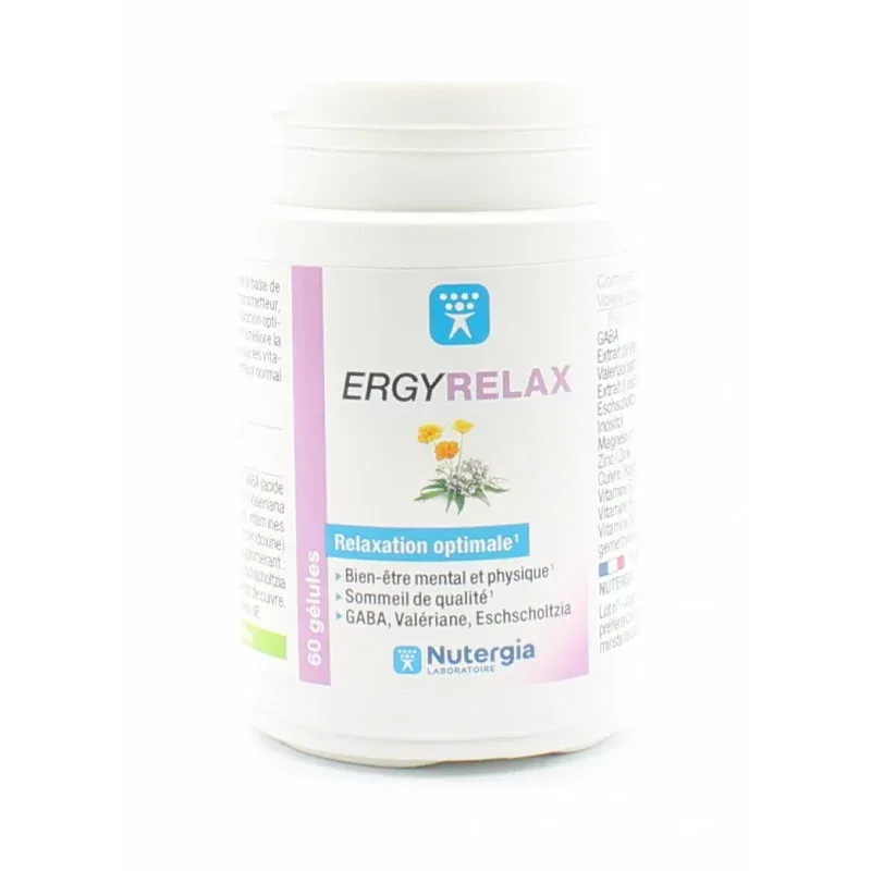 Ergyrelax Relaxation Optimale 60 gélules - Univers Pharmacie