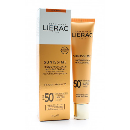 Lierac Sunissime Fluide Protecteur Anti-âge Globam 50SPF 40ml - Univers Pharmacie