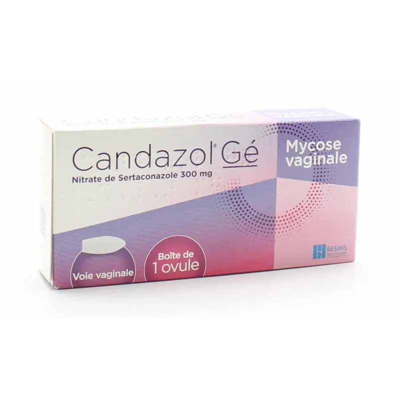 Candazol Gé Mycose Vaginale 1 ovule - Univers Pharmacie