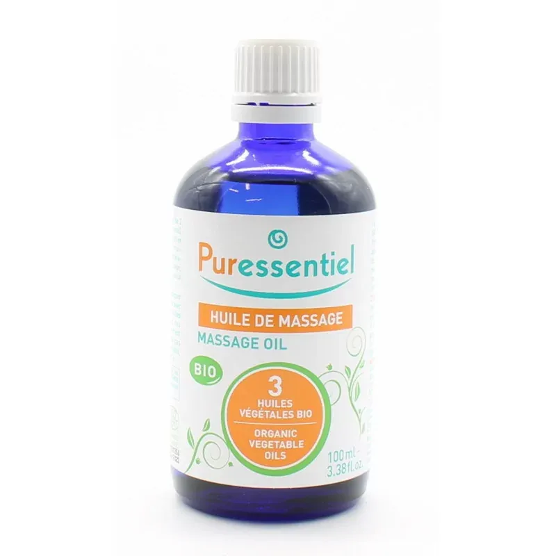 Puressentiel Huile de Massage Bio 100ml - Univers Pharmacie