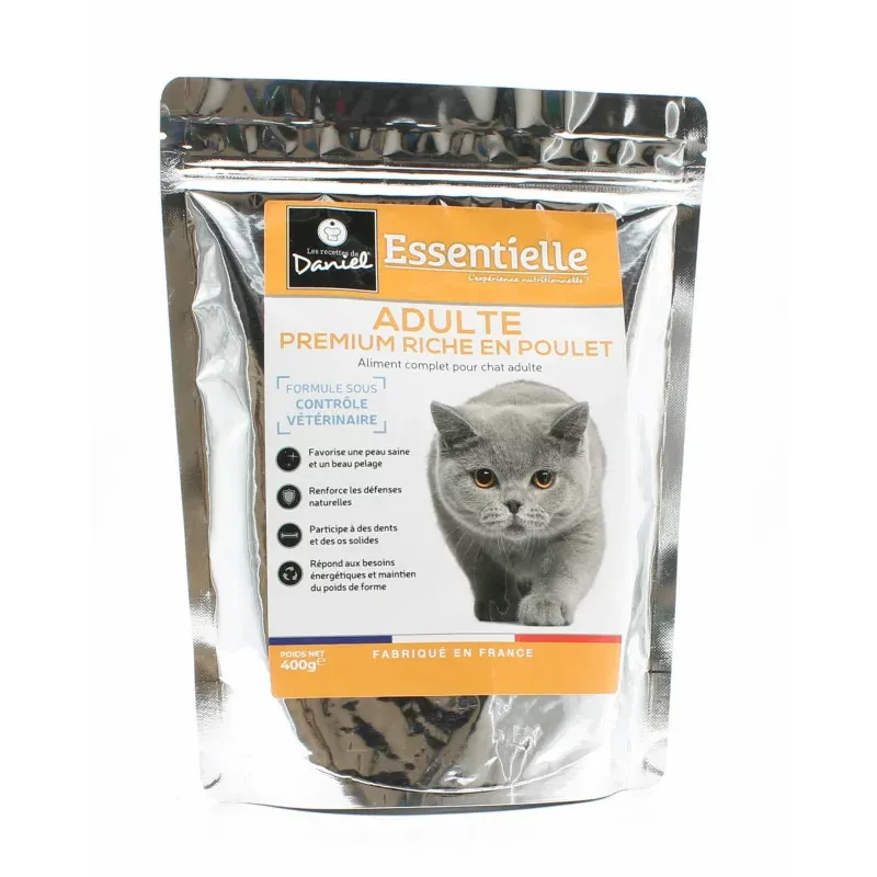 Les Recettes de Daniel Essentielle Adulte Premium Poulet 400g - Univers Pharmacie