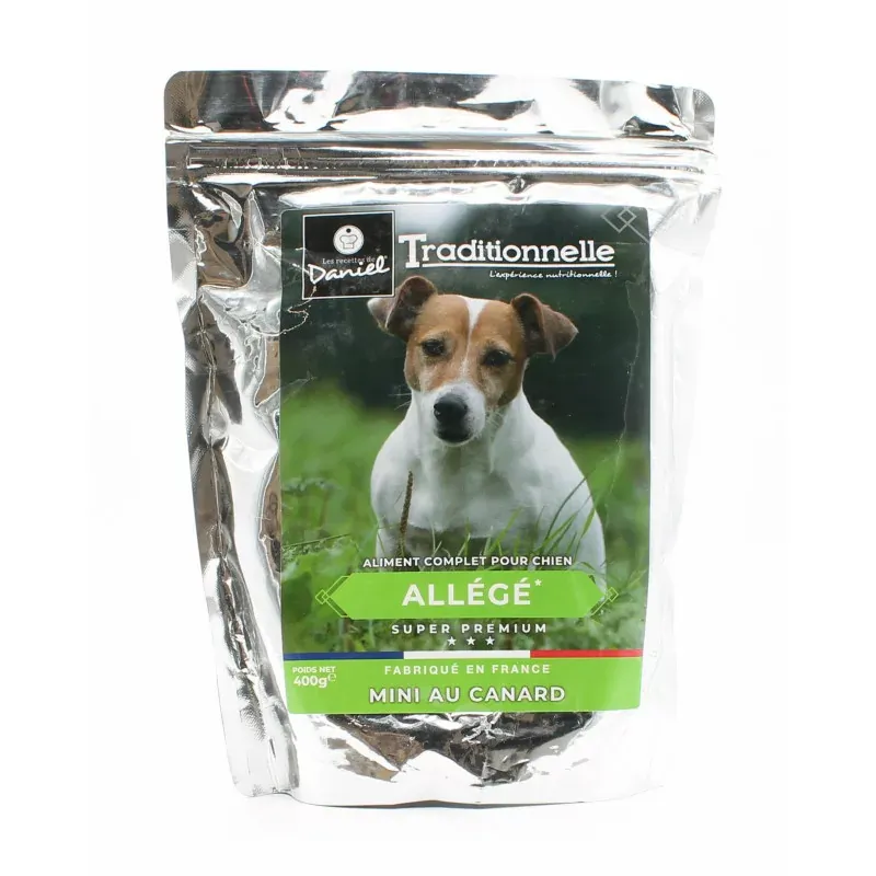 Les Recettes de Daniel Traditionnelle Allégé Mini au Canard Adulte Chien 400g - Univers Pharmacie
