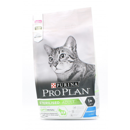 Purina ProPlan Sterilised Adult Chat Lapin 1,5kg - Univers Pharmacie