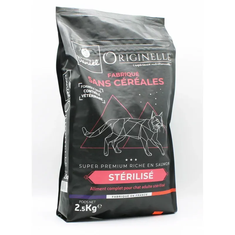 Les Recettes de Daniel Originelle Sans Céréales Saumon Chat Stérilisé 2,5kg - Univers Pharmacie
