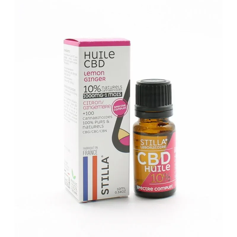 Stilla Huile CBD 10% Citron Gingembre 10ml - Univers Pharmacie