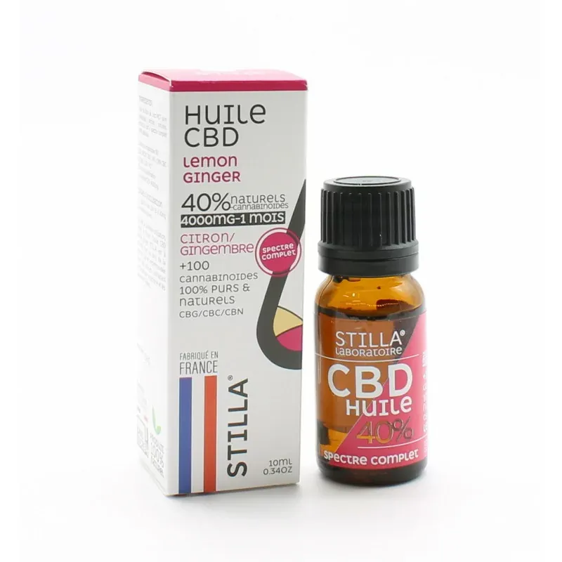 Stilla Huile CBD 40% Citron Gingembre 10ml - Univers Pharmacie