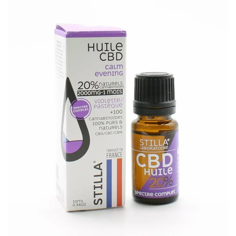 Stilla Huile CBD 20% Calm Evening 10ml - Univers Pharmacie