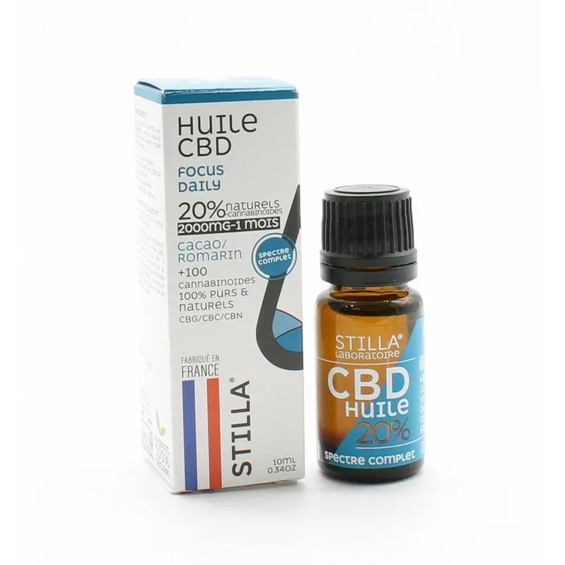 Stilla Huile CBD 20% Focus Daily 10ml - Univers Pharmacie