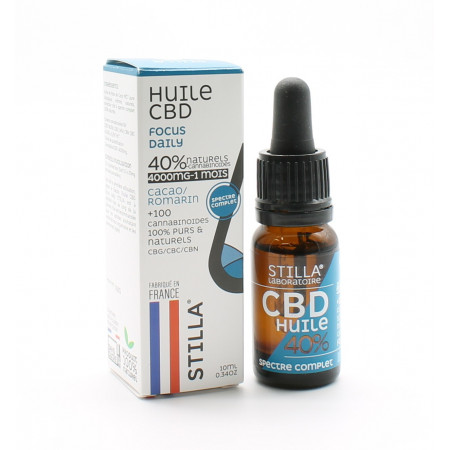 Stilla Huile CBD 40% Focus Daily 10ml - Univers Pharmacie
