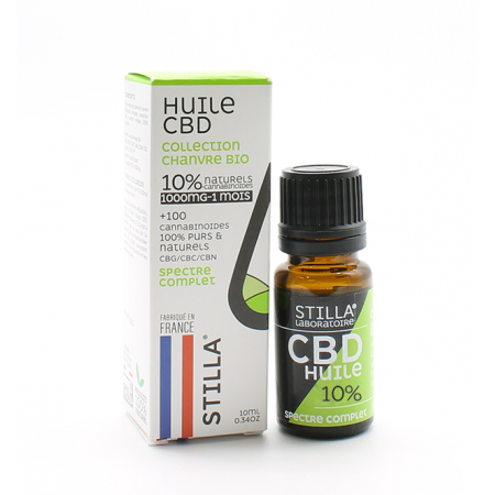 Stilla Huile CBD 10% Collection Chanvre Bio 10ml - Univers Pharmacie