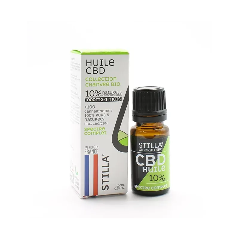Stilla Huile CBD 10% Collection Chanvre Bio 10ml - Univers Pharmacie
