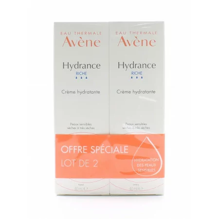 Avène Hydrance Riche Crème Hydratante 2X40ml - Univers Pharmacie