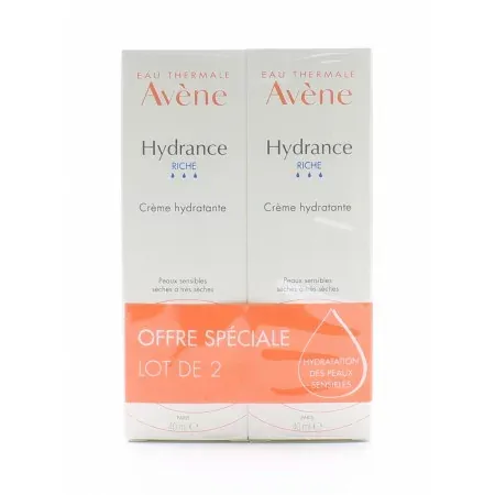Avène Hydrance Riche Crème Hydratante 2X40ml - Univers Pharmacie
