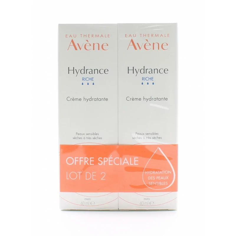 Avène Hydrance Riche Crème Hydratante 2X40ml