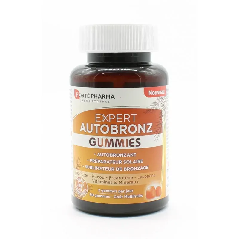 Forté Pharma Expert Autobronz Gummies 60 gommes - Univers Pharmacie