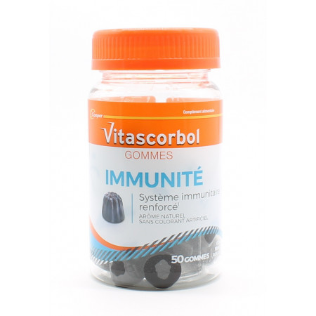 Vitascorbol Immunité 50 gommes - Univers Pharmacie