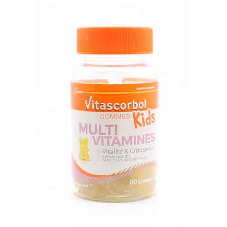 Vitascorbol Kids Multivitamines 60 gommes - Univers Pharmacie