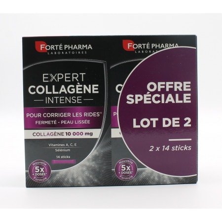 Forté Pharma Expert Collagène Intense 2X14 sticks - Univers Pharmacie