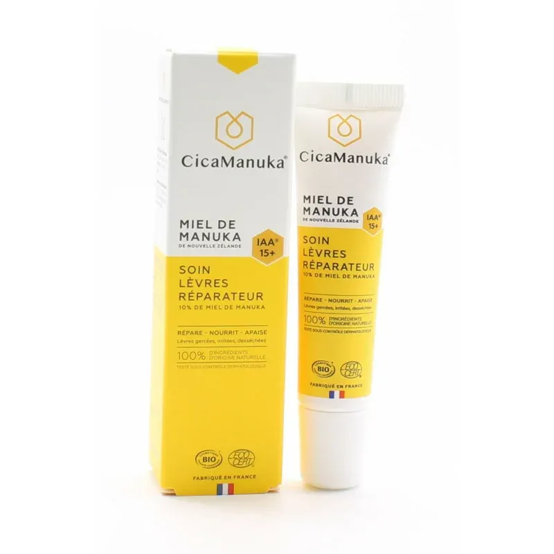 CicaManuka Soin Lèvres Réparateur 15ml - Univers Pharmacie