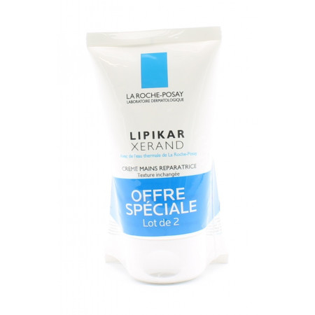 La Roche-Posay Lipikar Xerand Crème Mains Réparatrice 2X50ml - Univers Pharmacie