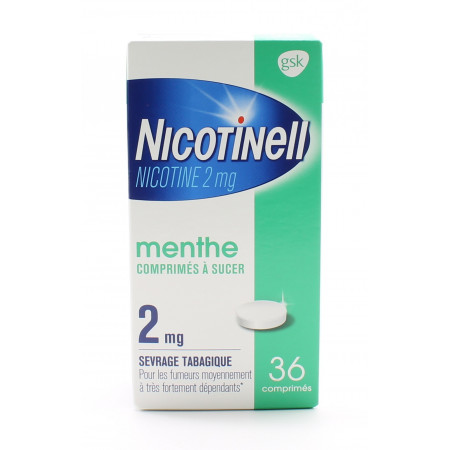 Nicotinell 2 mg Menthe 36 comprimés - Univers Pharmacie