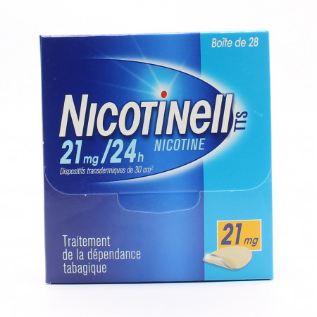 Nicotinell 21mg/24h 28 patchs transdermiques - Univers Pharmacie