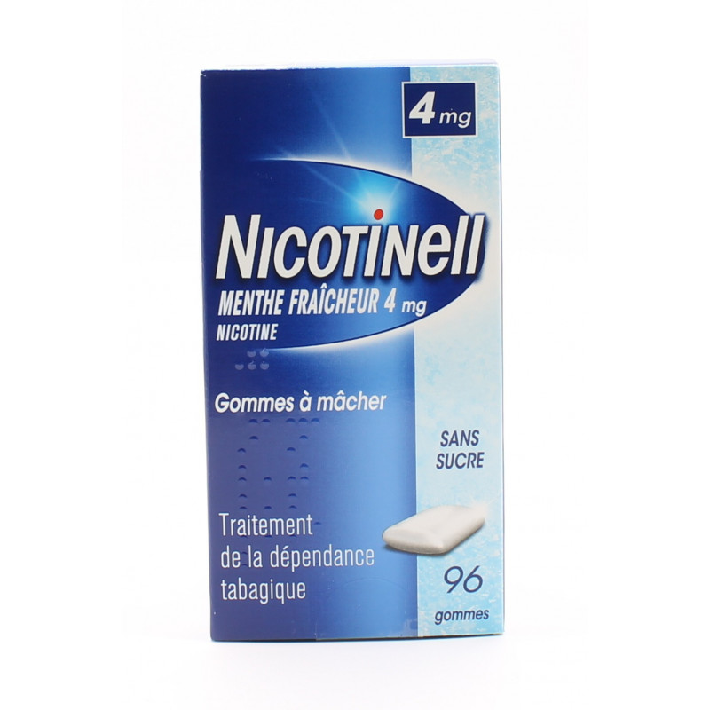 Nicotinell 4mg Menthe Fraîcheur 96 gommes - Univers Pharmacie