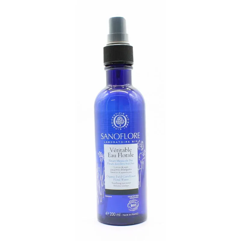 Sanoflore Véritable Eau Florale Bleuet Bio 200ml - Univers Pharmacie