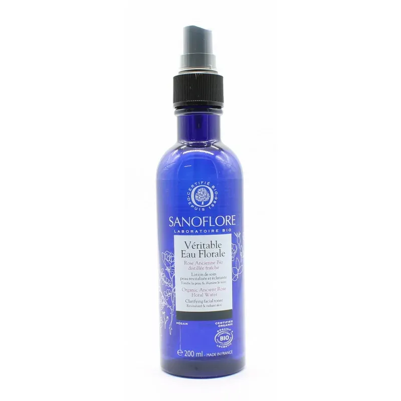 Sanoflore Véritable Eau Florale Rose Ancienne Bio 200ml - Univers Pharmacie