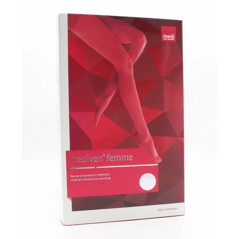 Mediven 20 Élégance Bas Autofix Picots T3 Court Noir - Univers Pharmacie